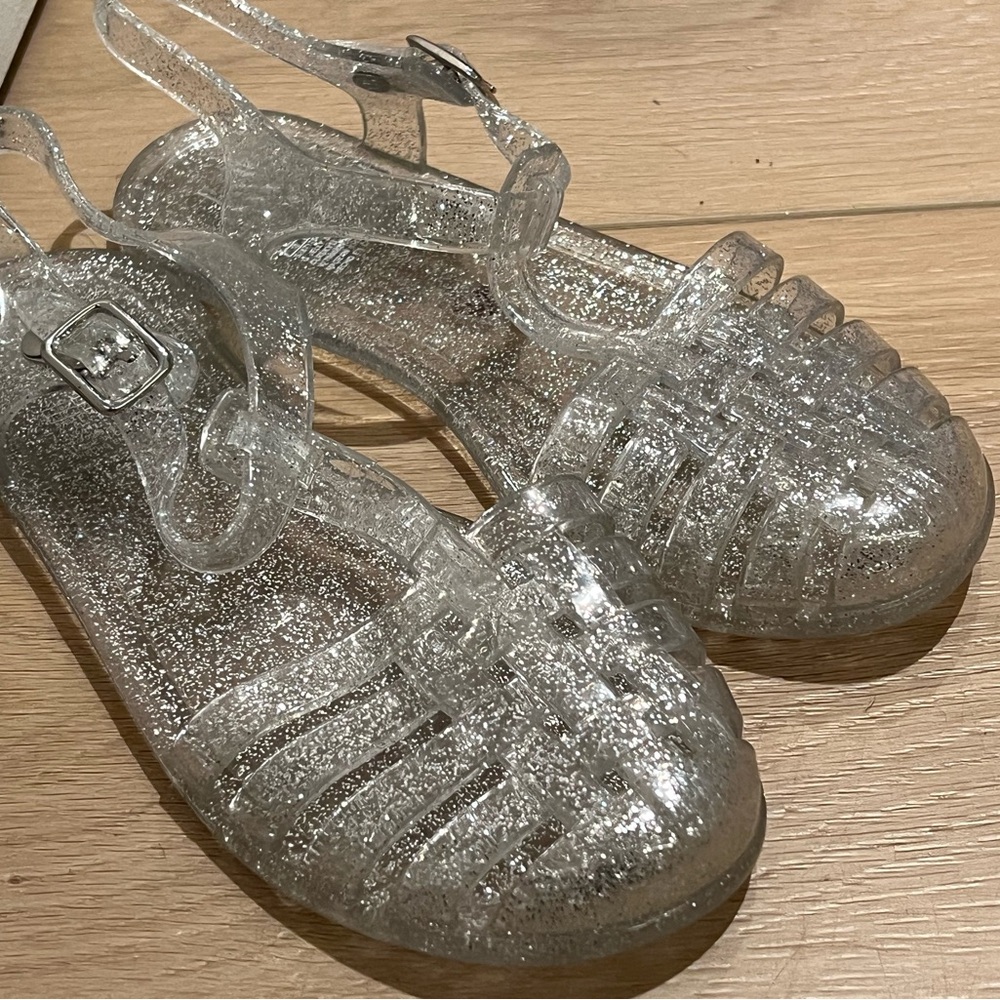 GAP Glittery Clear Kids Sandals